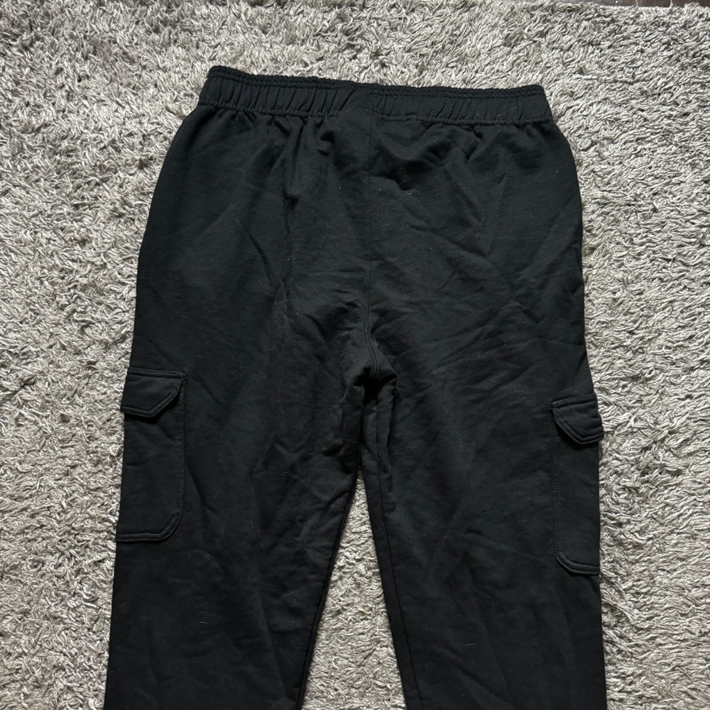 Champion Cargo Sweatpants Joggers Mens Large Black Tapered Leg Cargo Pockets - Picture 5 of 10